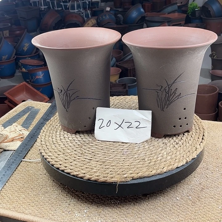 紫砂花砂盆紫砂紫