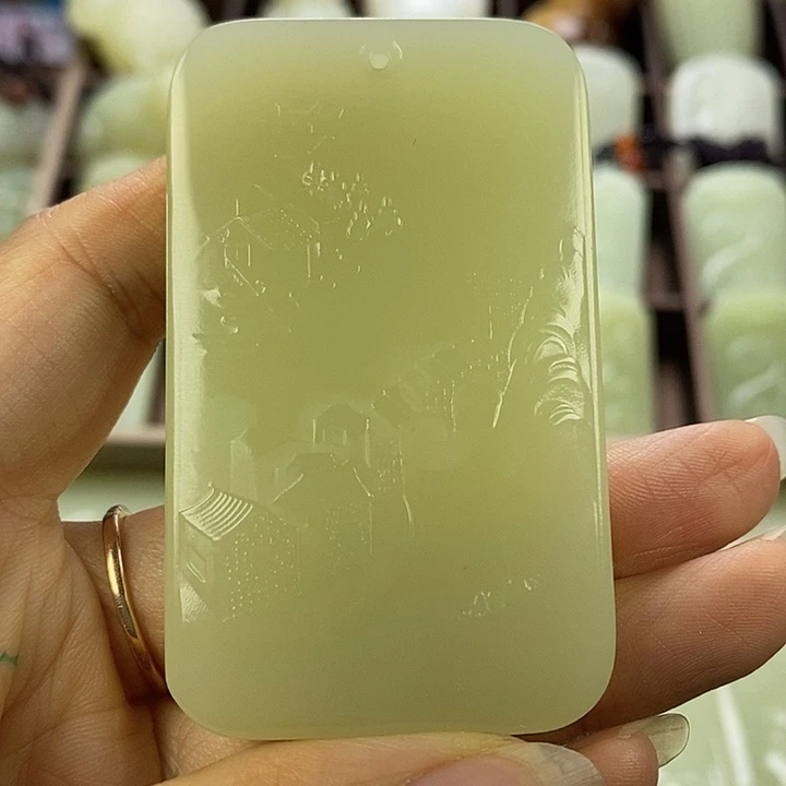 昆仑石双面无事牌