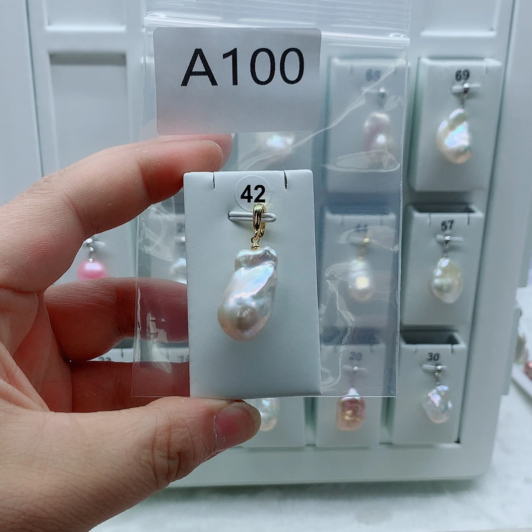吊坠(不含链)淡水珍珠合金