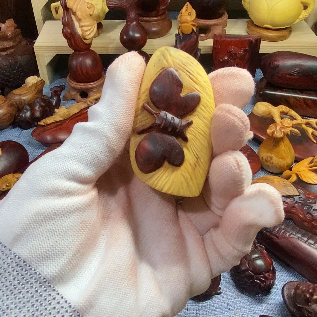 兠**菀印度小叶紫檀蝴蝶