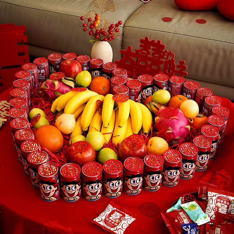 婚房布置装饰订婚结婚客厅男方房间场景喜字贴结婚专用