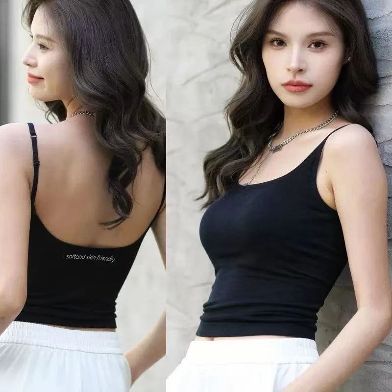 潮流风修身型外穿百搭背心内衣打底吊带美背