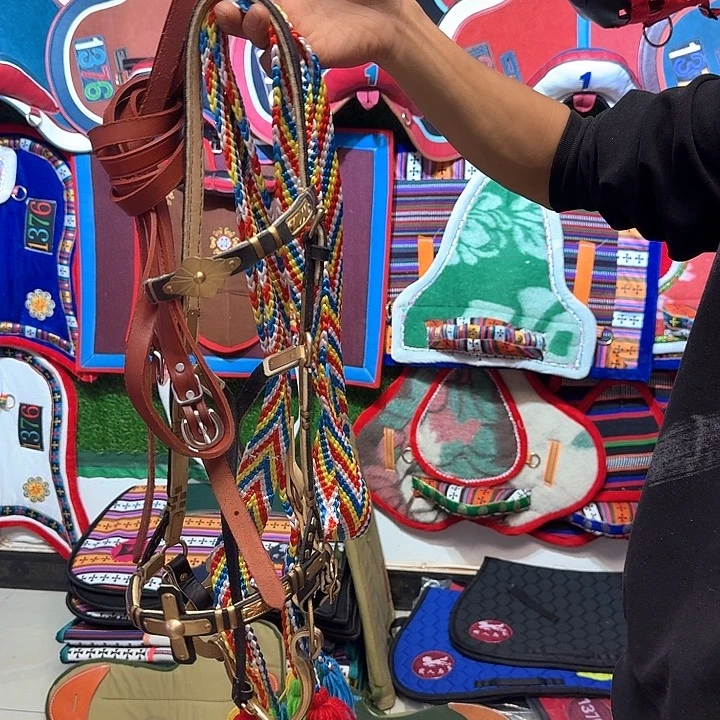 纯手工水勒扯绳铜叉口