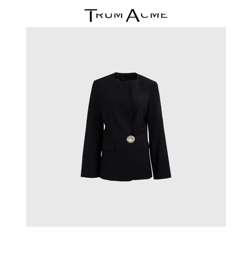 TrumAcme~2025秋季新款老钱风极简长袖时尚百搭气质收腰显瘦女款