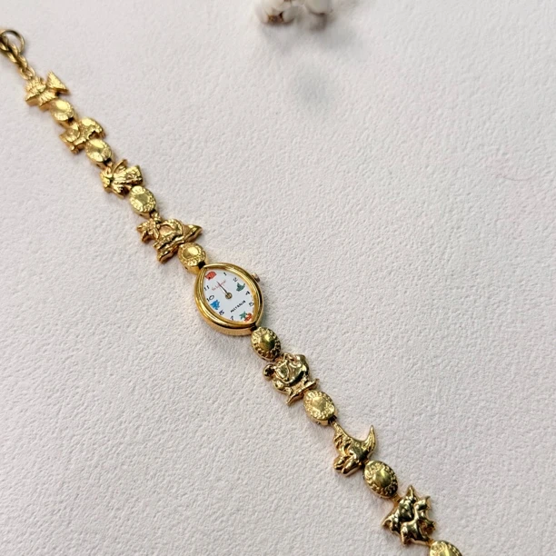 90新  【六六中古】孤品复古手链表tr0159手围不限表盘15