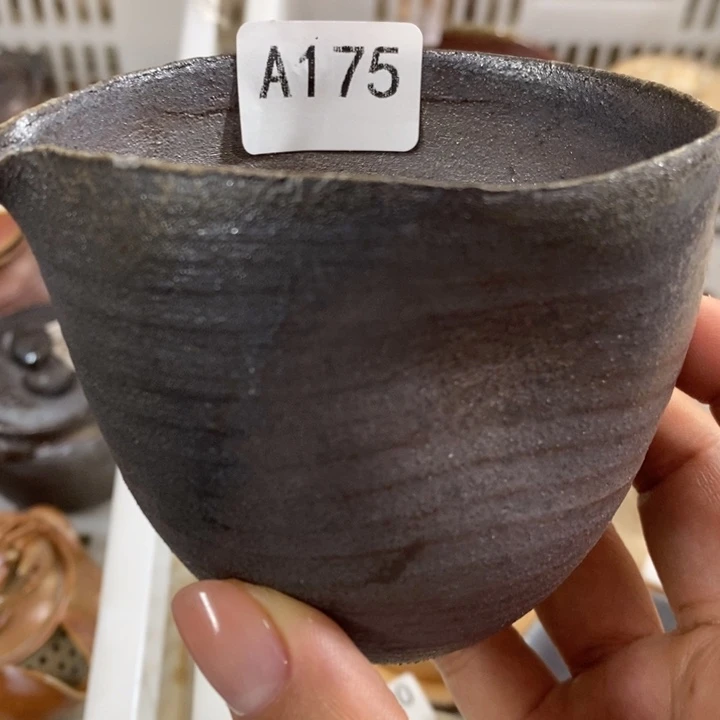柴烧裸烧纯手工制作瑕