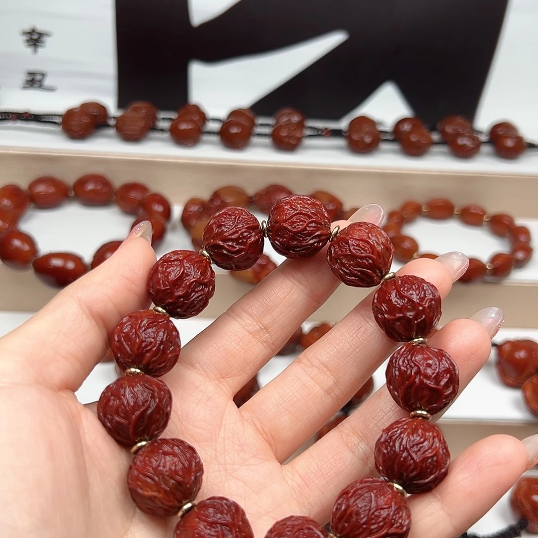爷***调手串橄榄核经络手串