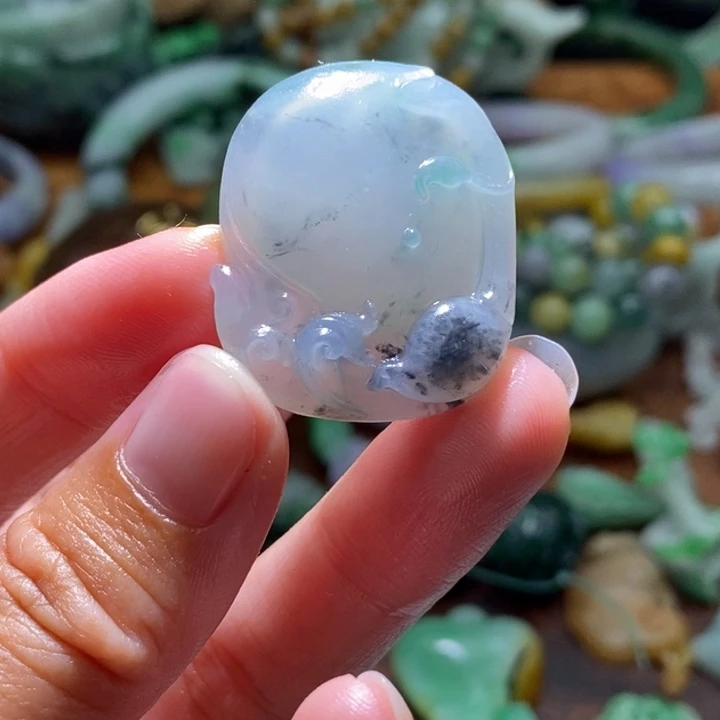 定制翡翠未镶嵌毛货