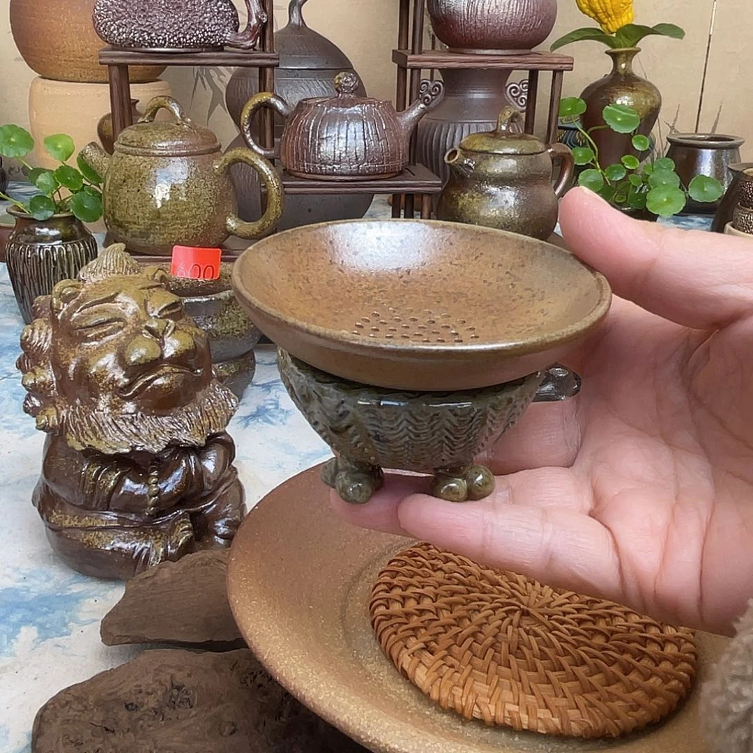 茶漏+手工茶漏底座