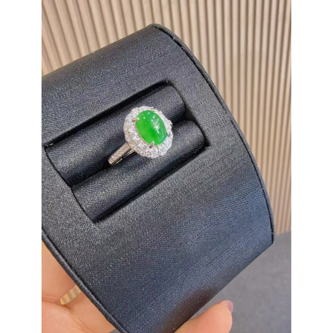 天然A货翡翠JJA24绿蛋戒指多样性发其一
