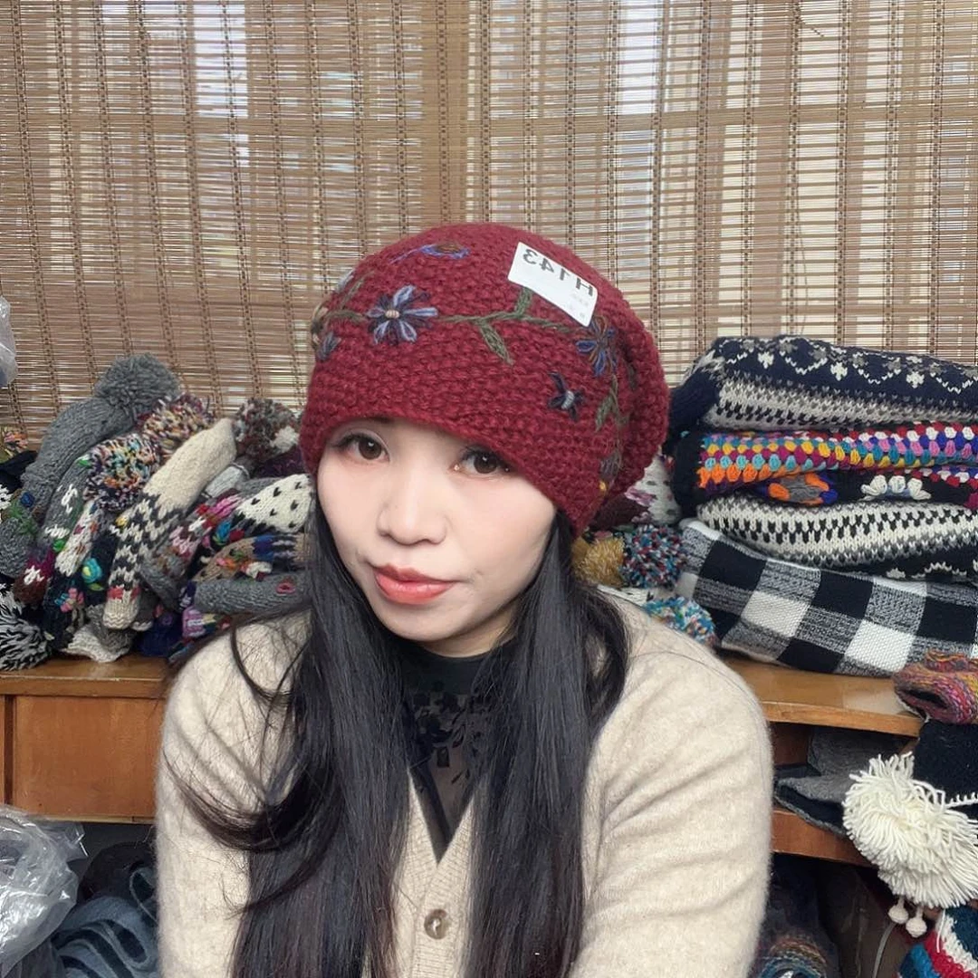 羊毛手工羊毛帽子143