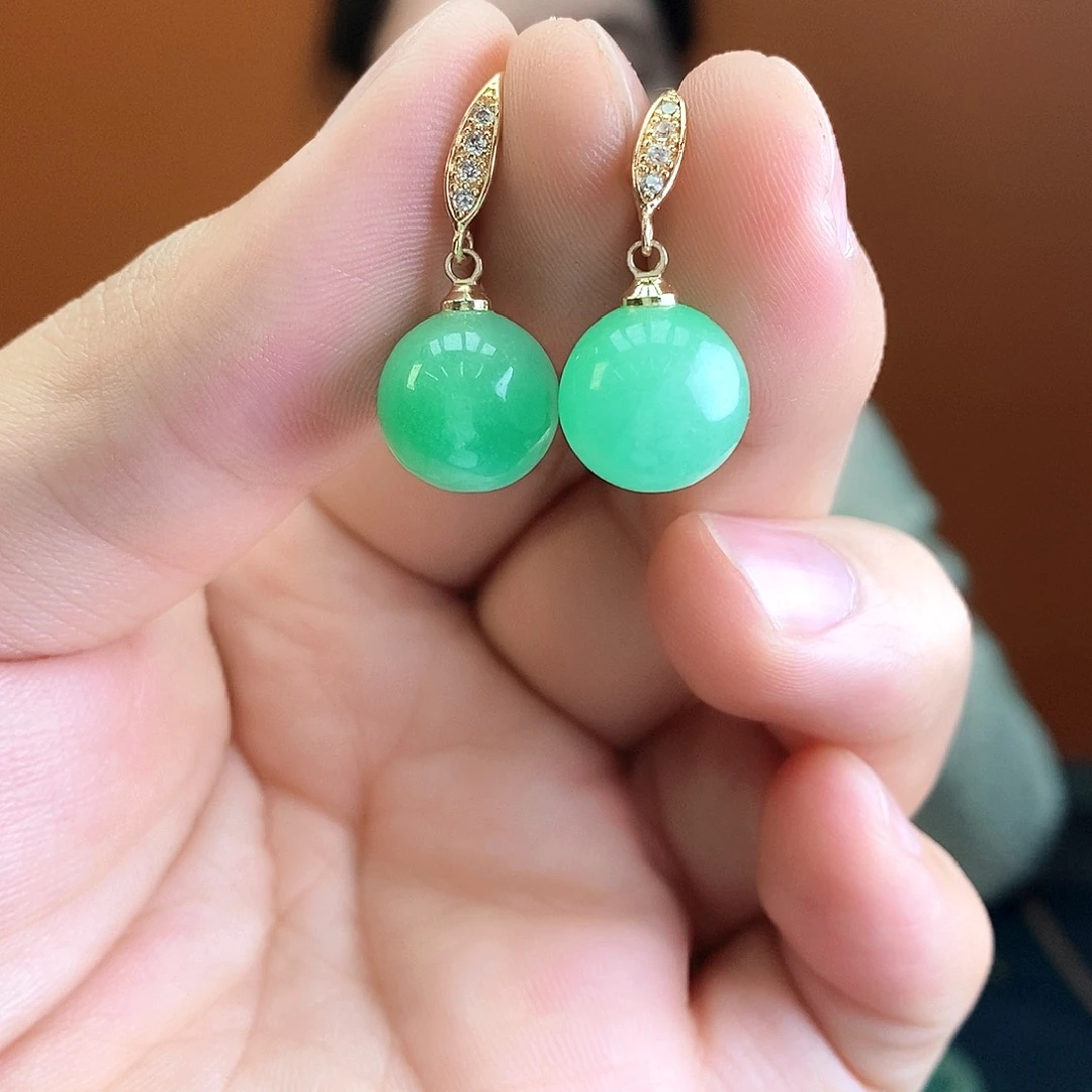 翡翠未镶嵌耳饰耳饰