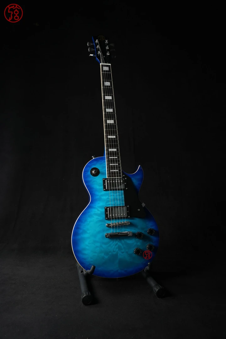 精致手调桃花芯木LP专业电吉他适合初学进阶