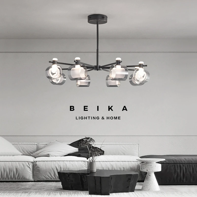 意式极简客厅吊灯现代简约全铜大厅灯设计师新款创意客厅主灯