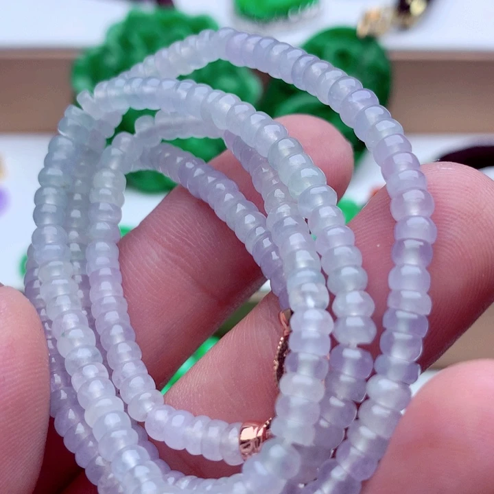 翡翠未镶嵌毛衣链