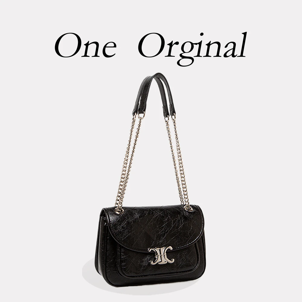 【工厂直销】QYX-9921-黑色轻奢斜挎女包