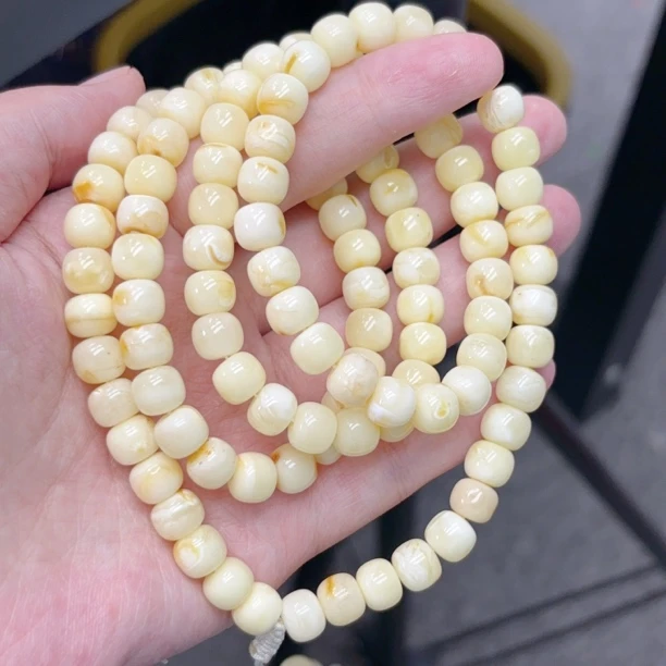 白花蜜8➕瑕疵蜜蜡老型链子手链项链（734号）