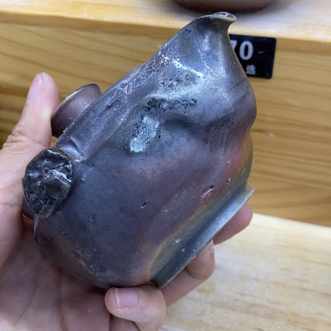 陶园柴烧，精品高货364瑕裂纹