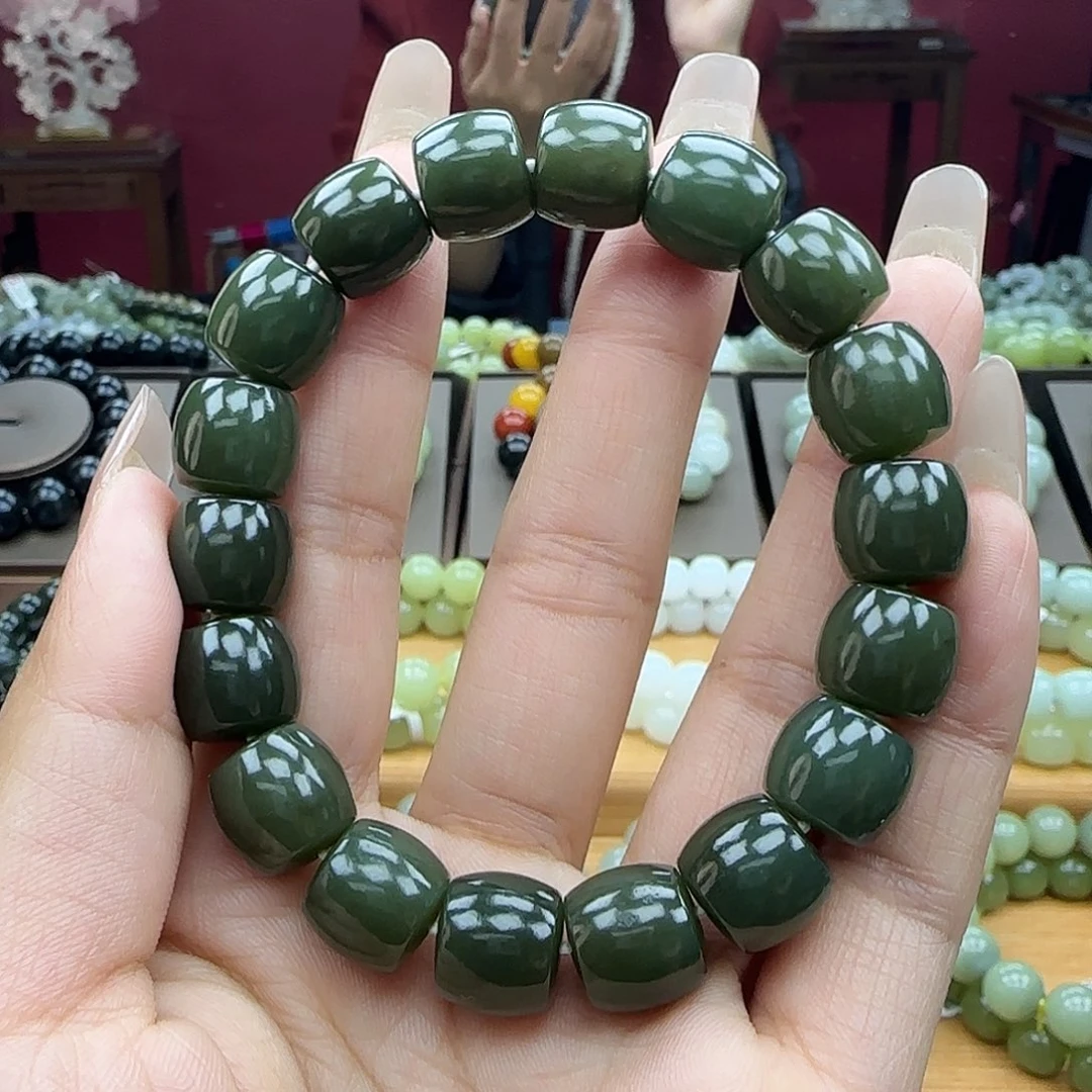 和田玉未镶嵌手链