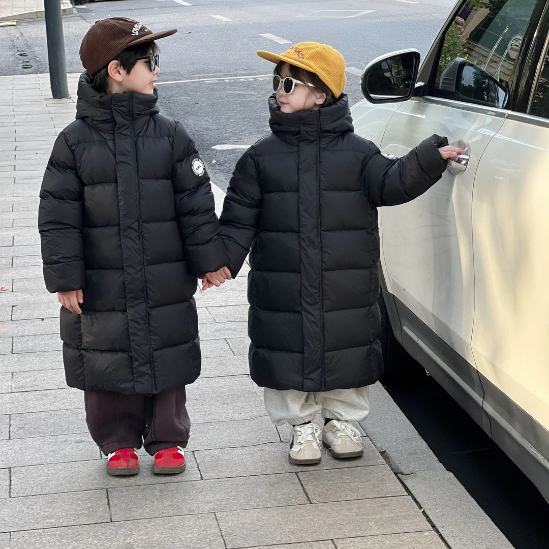 2025亲子款新款儿童中长款羽绒服过膝冬季外套01