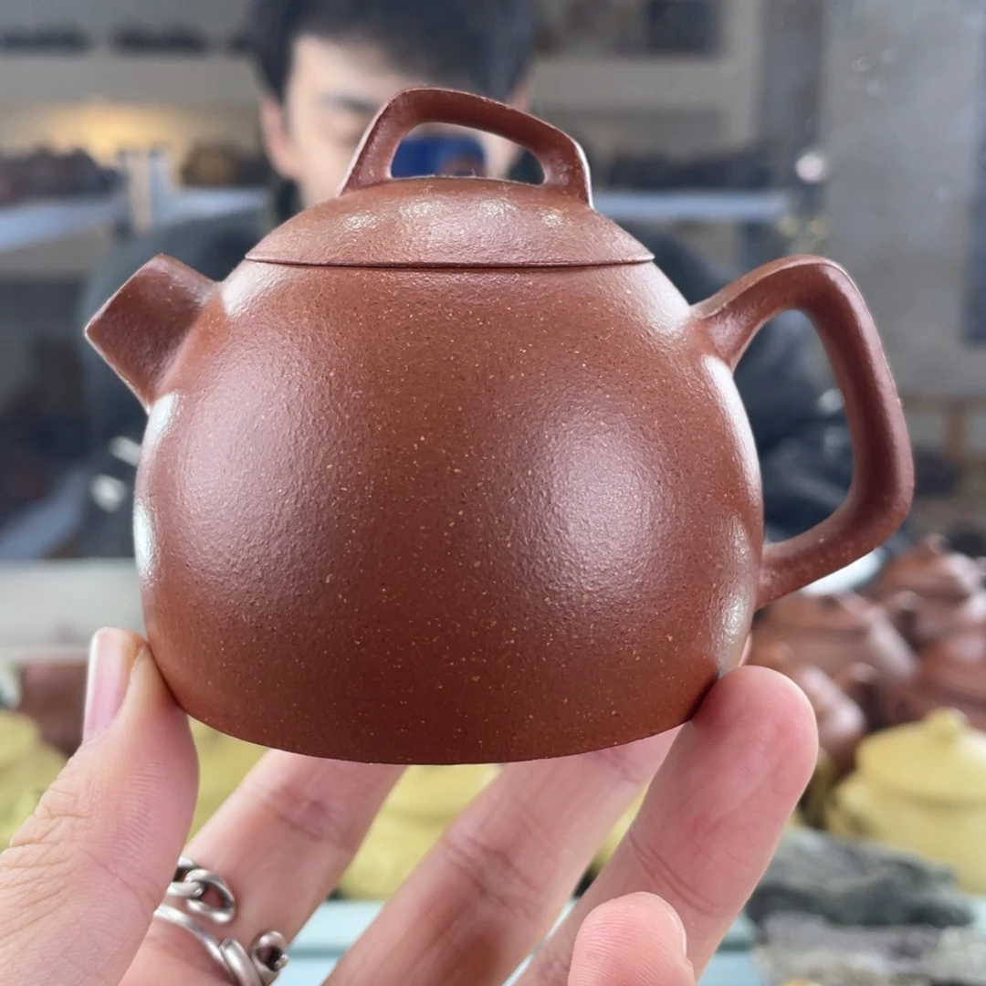 紫砂茶壶150cc红降坡茶壶