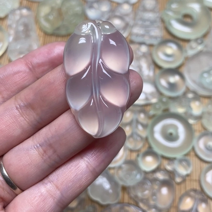 蛇纹石玉颈饰未镶嵌沙***5