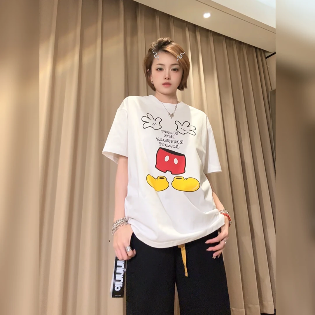 625199潮牌经典百搭米奇宽松短袖T恤