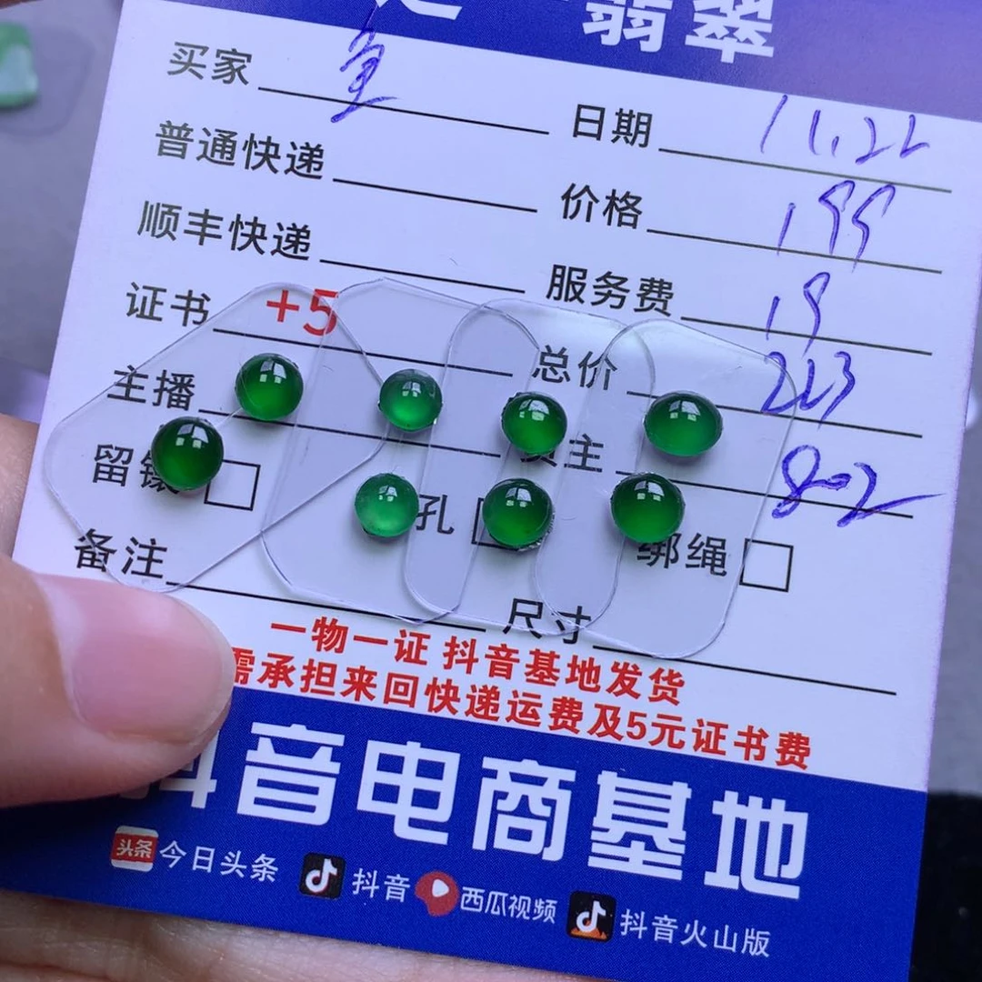 颈饰未镶嵌翡翠鱼*