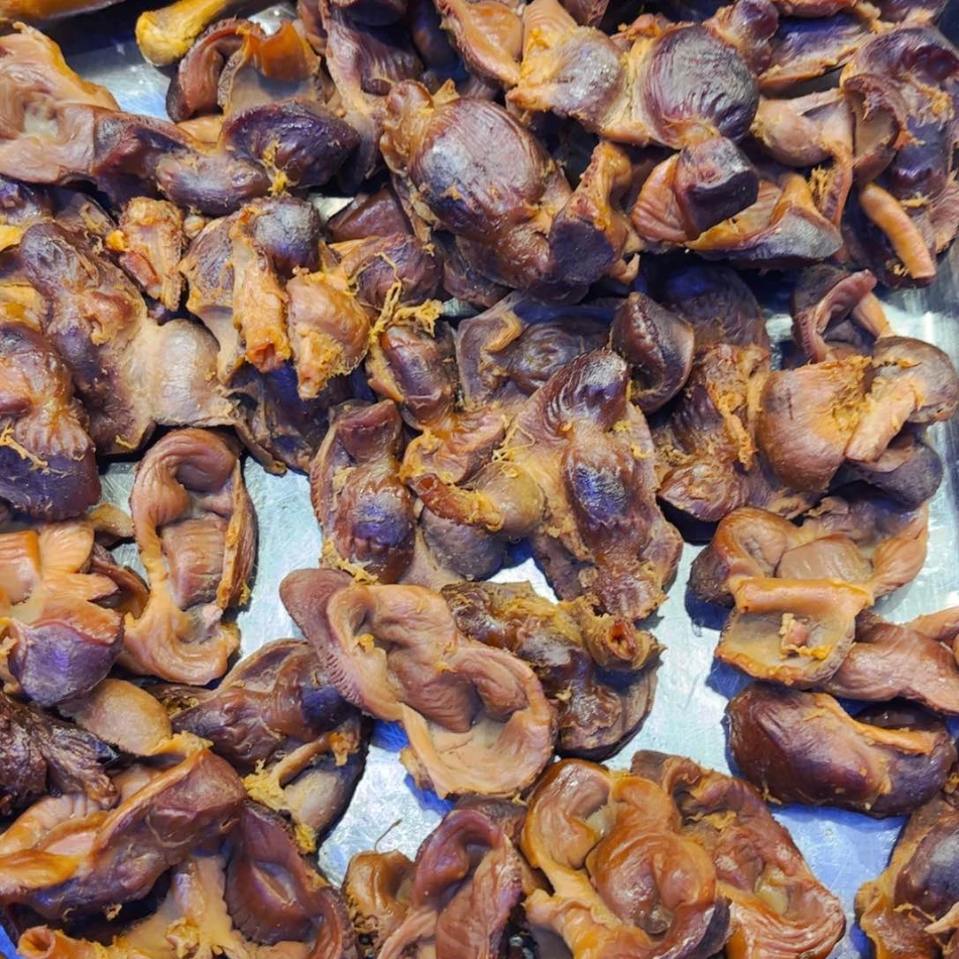 2斤烟熏鸡胗65特价包邮