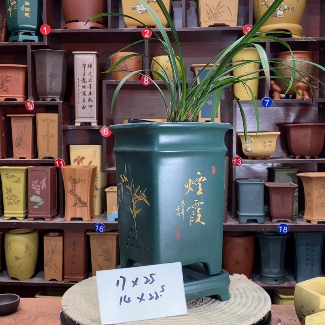 紫砂艺术紫砂花盆