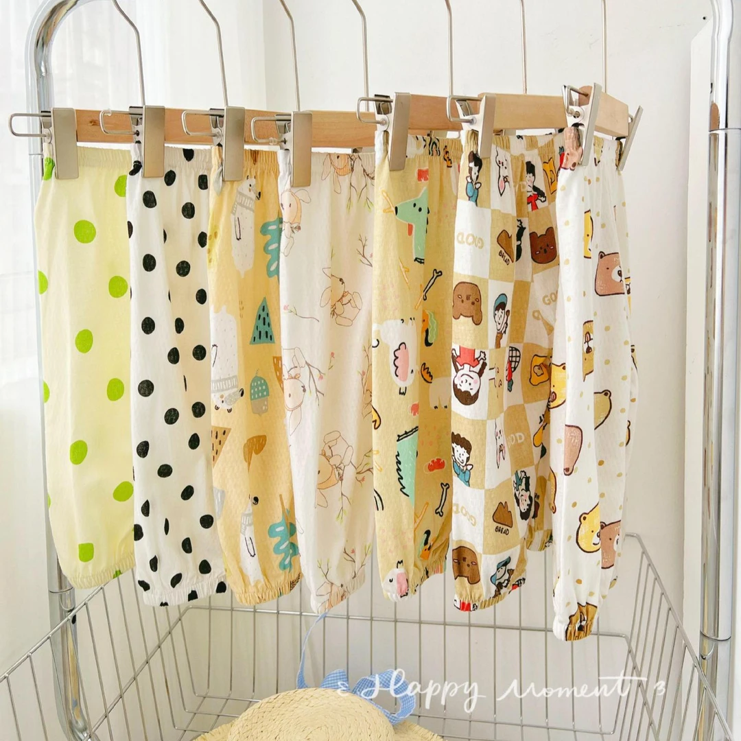 2025夏季防蚊凉凉裤洋气棉纱薄款灯笼裤宽松哈伦裤百搭长裤