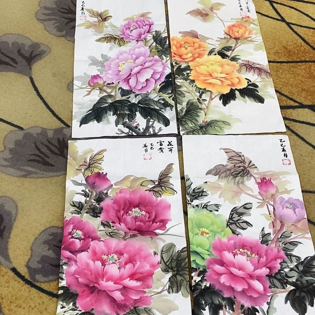 国画贩****计永梅34.68手绘画心