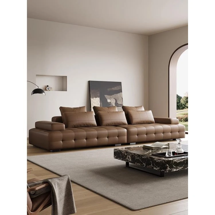 意式极简沙发劳伦斯真皮沙发真皮头层牛皮沙发皮沙发中大小户型