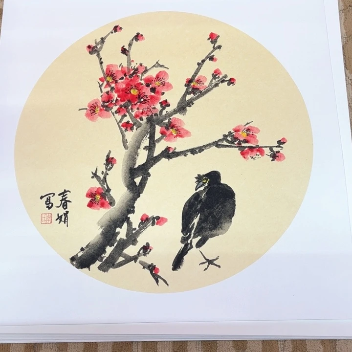 国画花鸟的翅膀和翅膀都50.50