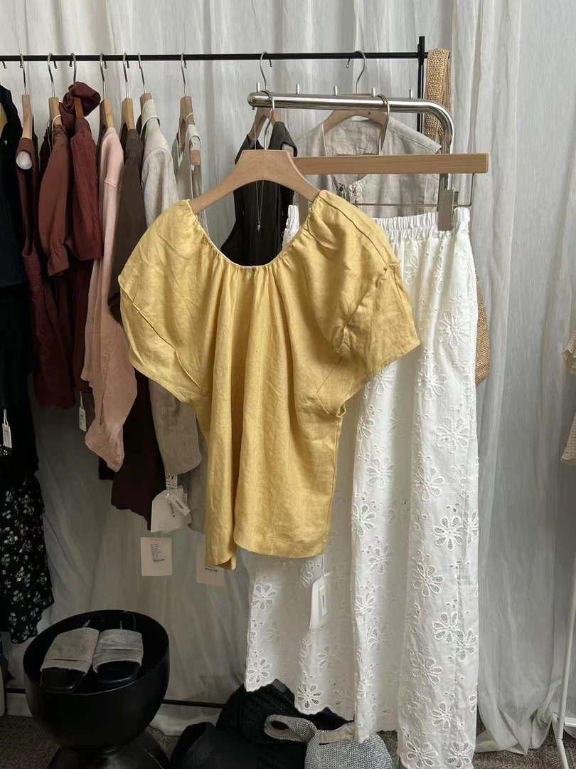 NiNiNi百搭 镂空碎花松紧腰裤2223