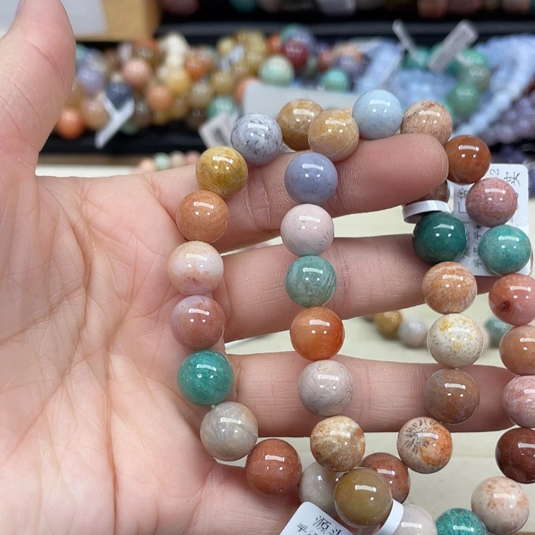 未镶嵌手串硅化珊瑚（珊瑚玉）凌211