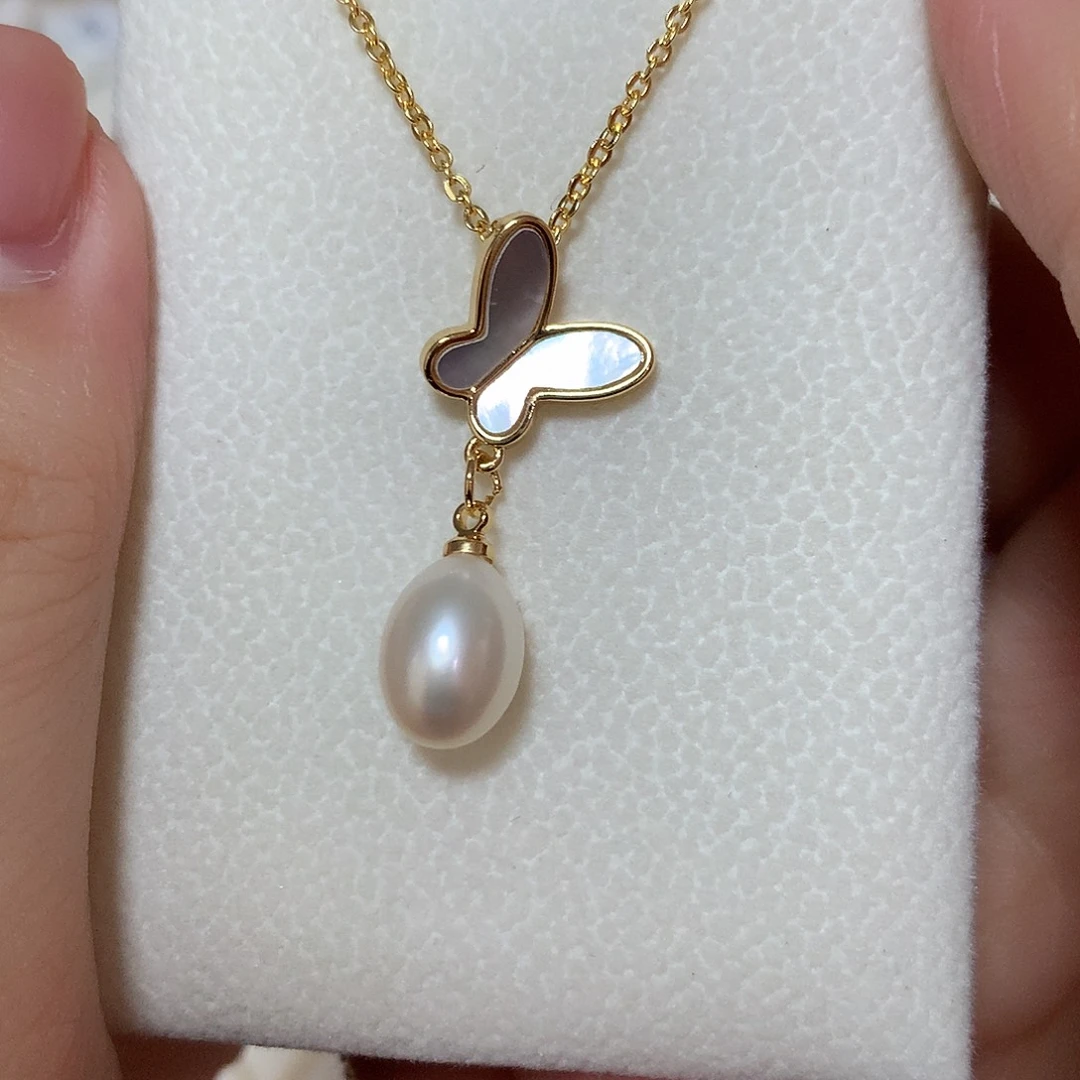 淡水珍珠颈饰合金