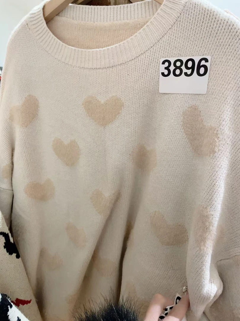 董姐女装毛衣样板毛衣春秋款提花百搭针织打底衫（下单备注编码）