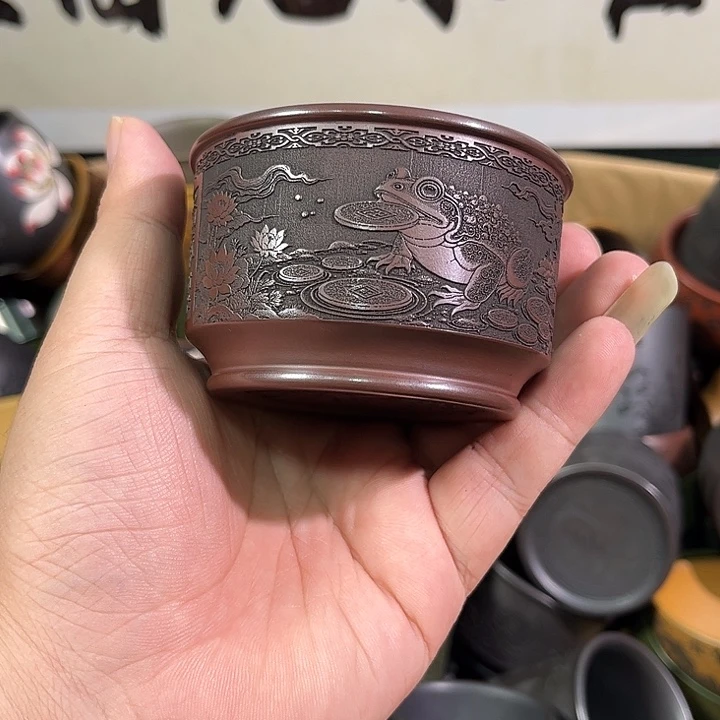 茶杯紫砂全手工紫砂主人杯