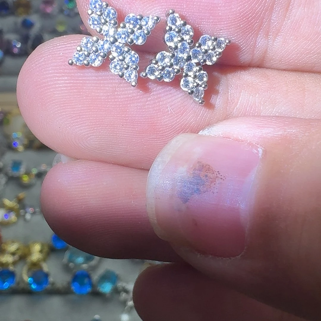 托帕石戒指银S925镶嵌