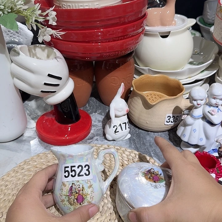 瓷片微瑕陶瓷满15包邮5523