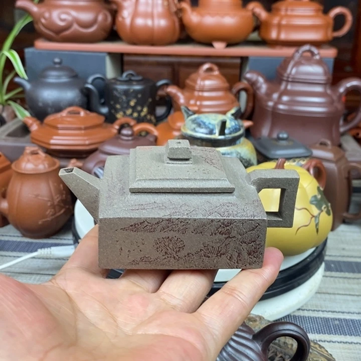 茶壶紫砂方山逸士120cc原矿特高温老青段特价