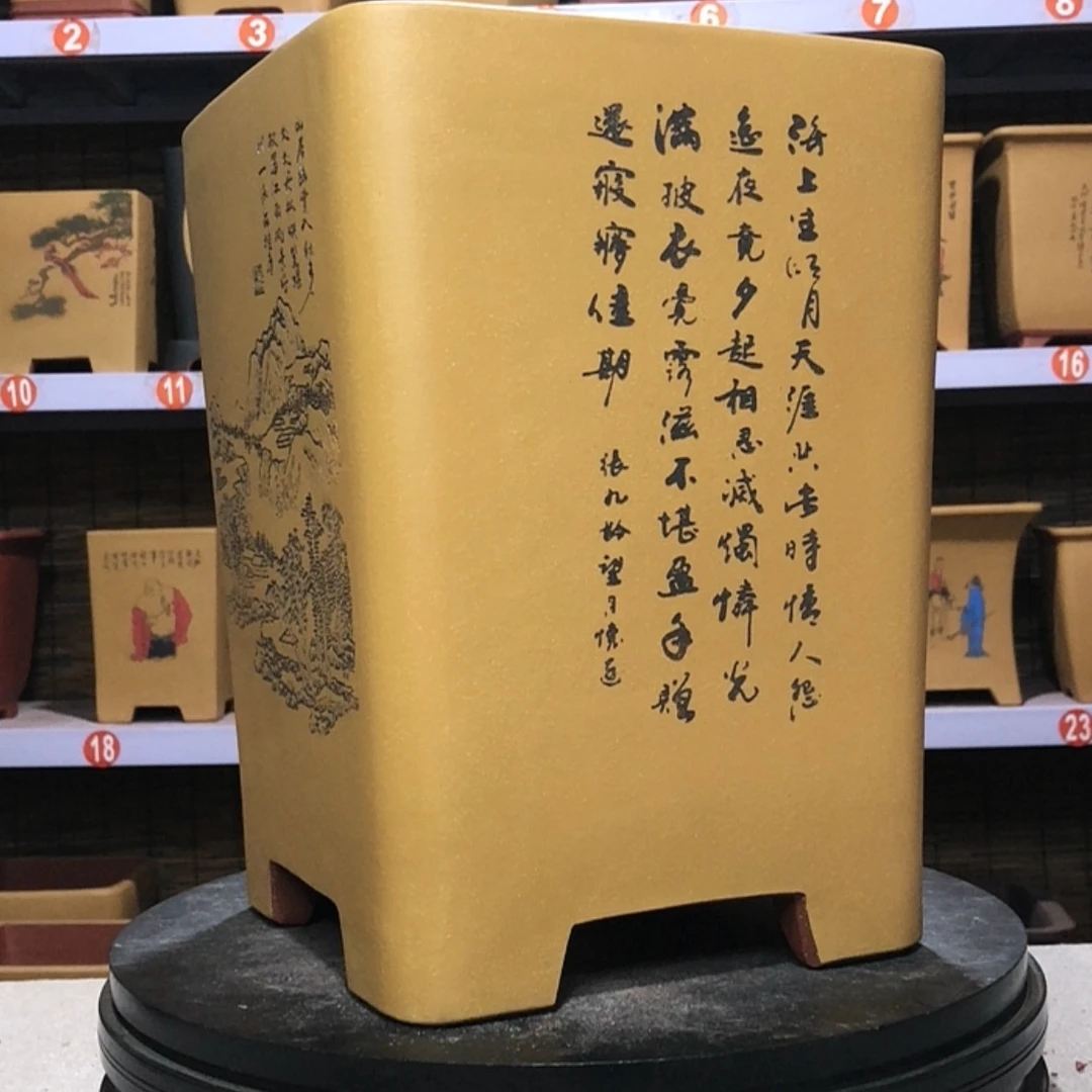 【闪购商品】紫砂花盆z****b手工制作