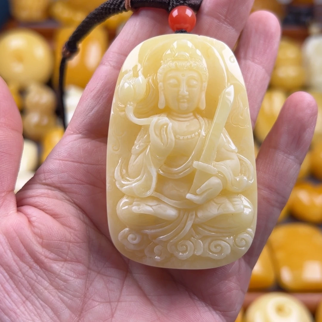 琥珀颈饰未镶嵌纯天然琥珀蜜蜡无优化