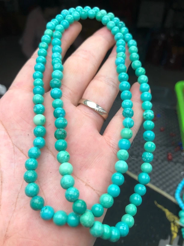 237高瓷绿6mm佛珠手串