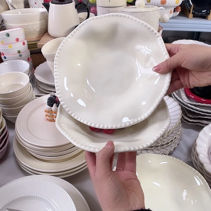 瓷片瑕疵特价陶瓷深盘