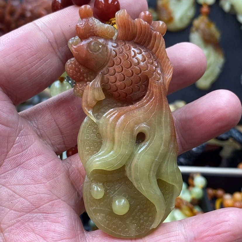 【闪购商品】蛇纹石玉吊坠未镶嵌