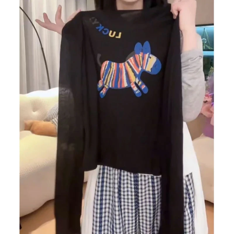 小众不撞款女装打底衫短款T恤夏季2025新款高腰今年流行独特上衣