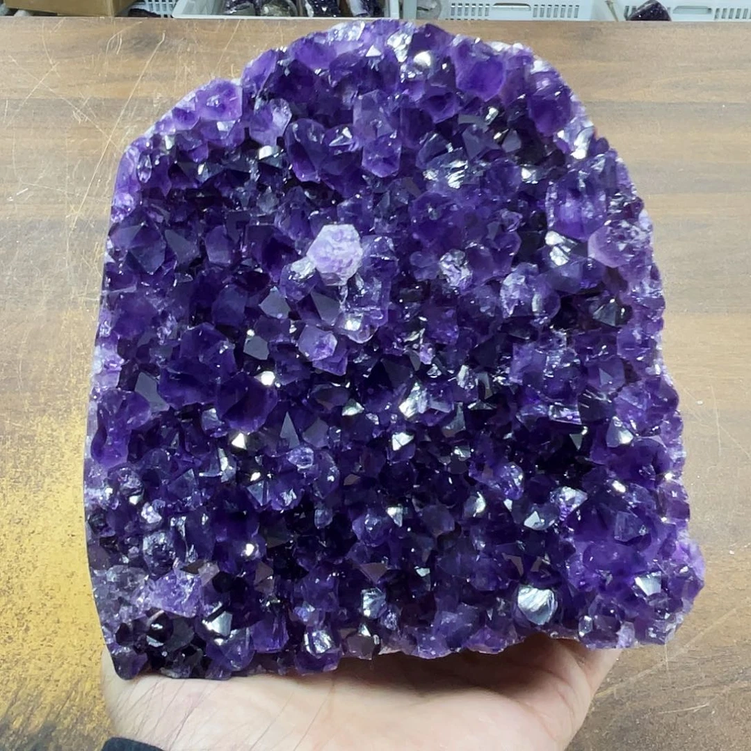 紫晶未镶嵌摆件晶体