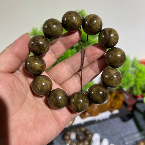 阴沉木小水波纹2.0手串